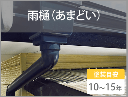 雨樋（あまどい）塗装目安10～15年