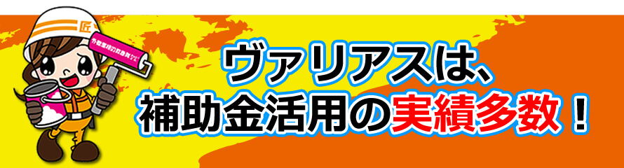 ヴァリアスは、補助金活用の実績多数！