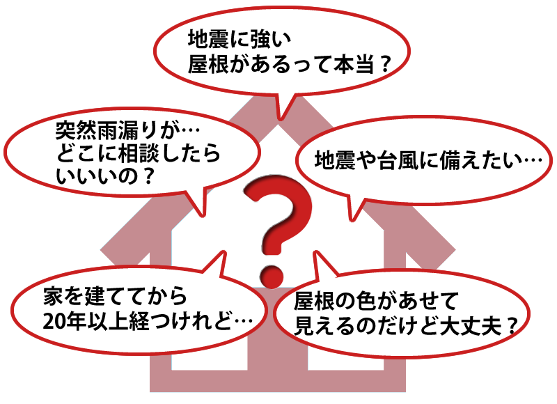 地震に強い屋根や雨漏りの相談など